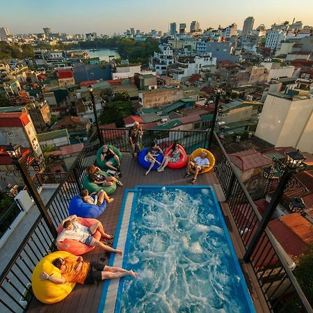 Lakeview Backpackers Hostel & Rooftop Bar Hanoi Exterior foto